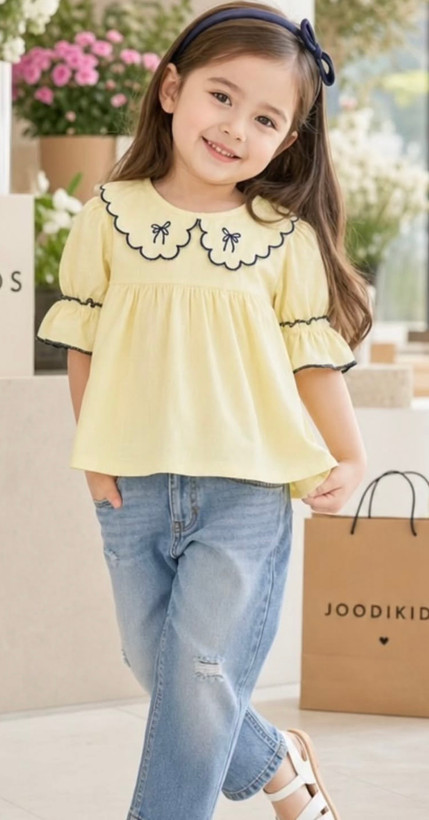 شومیز یقه گلدوزی